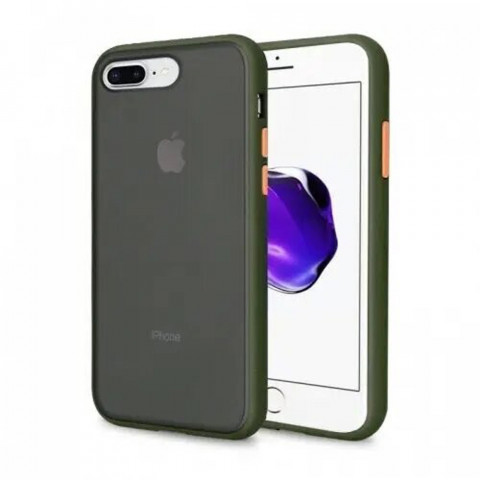 Чехол Shadow Matte для iPhone 8 Plus Army green/Orange